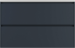 Style Line Тумба с раковиной Лима 90 Plus подвесная эмаль графит матовая – фотография-1